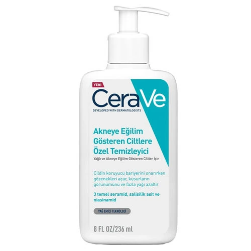 Cerave CeraVe Yağlı Ve Akneye Eğilimli Ciltler İçin Yüz Temizleme Jeli 236 ml