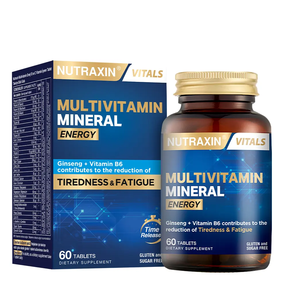 Nutraxin Nutraxin Multivitamin Mineral Energy 60 Tablet