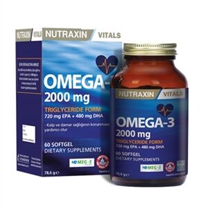 Nutraxin Nutraxin Omega 3 Balık Yağı 2000 mg 60 SoftGel
