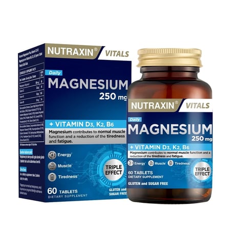 Nutraxin Nutraxin Vitals Magnesium Daily 250 mg 60 Tablet