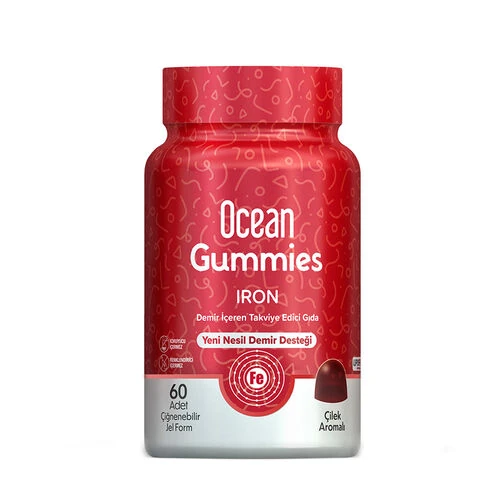 Orzax Ocean Gummies İron Demir 60 Çiğnenebilir Jel