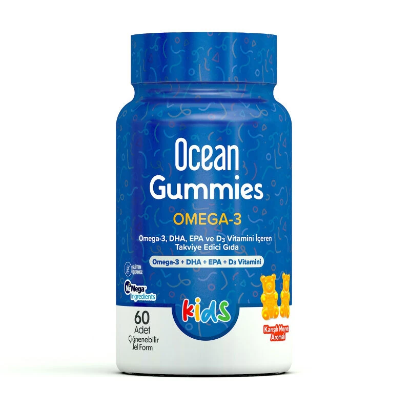 Orzax Ocean Gummies Omega 3 60 Adet Çiğnenebilir Jel Form