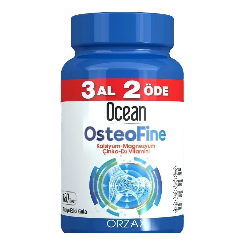 Orzax Orzax Ocean Osteofine 180 Tablet 3 Al 2 Öde