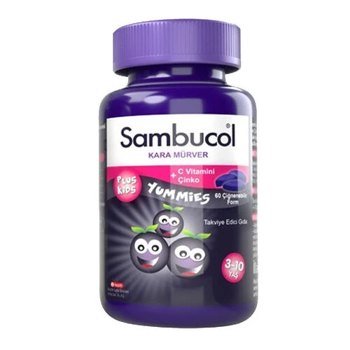 Sambucol Sambucol Plus Kids Yummies - Çocuklar Için 60 Çiğnenebilir Tablet  SKT:04/2026