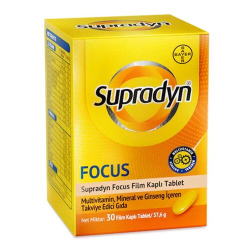 Bayer Supradyn Energy Focus 30 Film Kaplı Tablet
