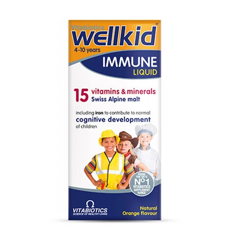 Vitabiotics Vitabiotics Wellkid Immune Liquid Sıvı Takviye 150 ml | 4-10 Yaş